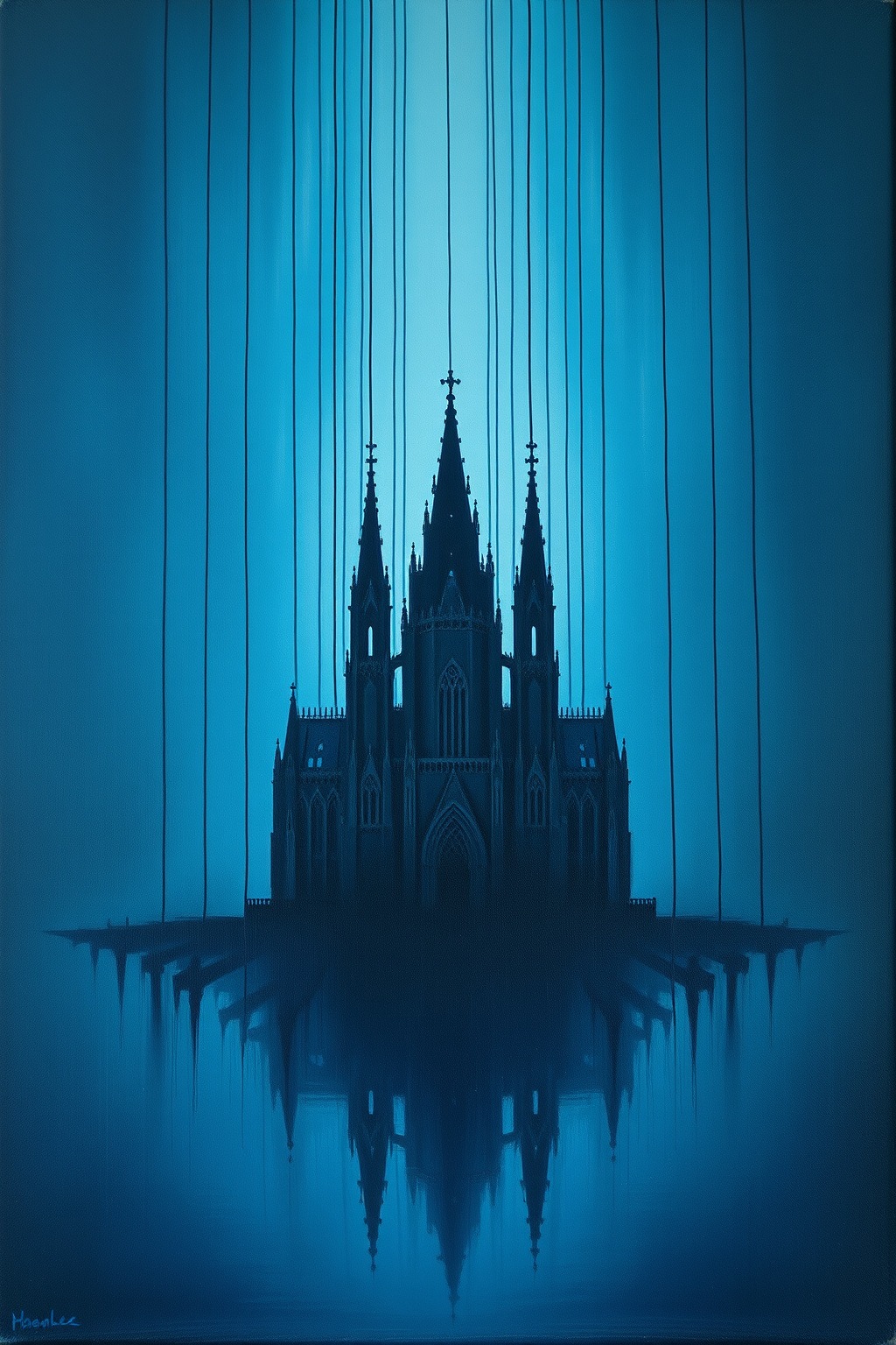 Blackwater Cathedral — Abyssal Relics original art