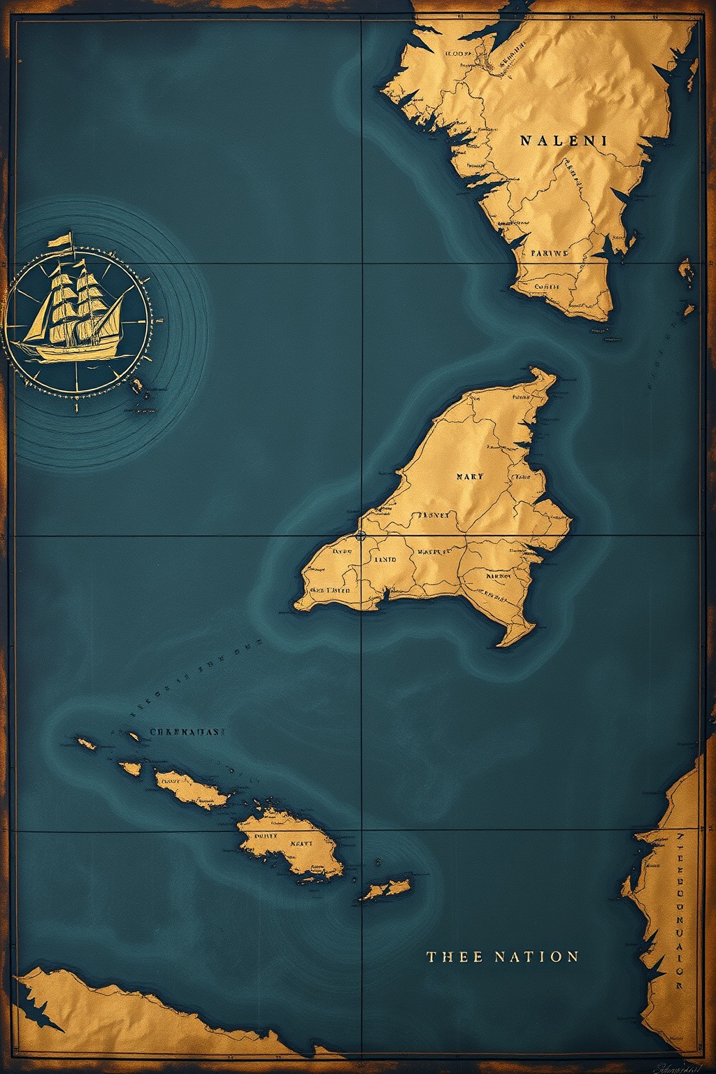 Wreck Map No. 9 — Abyssal Relics original art