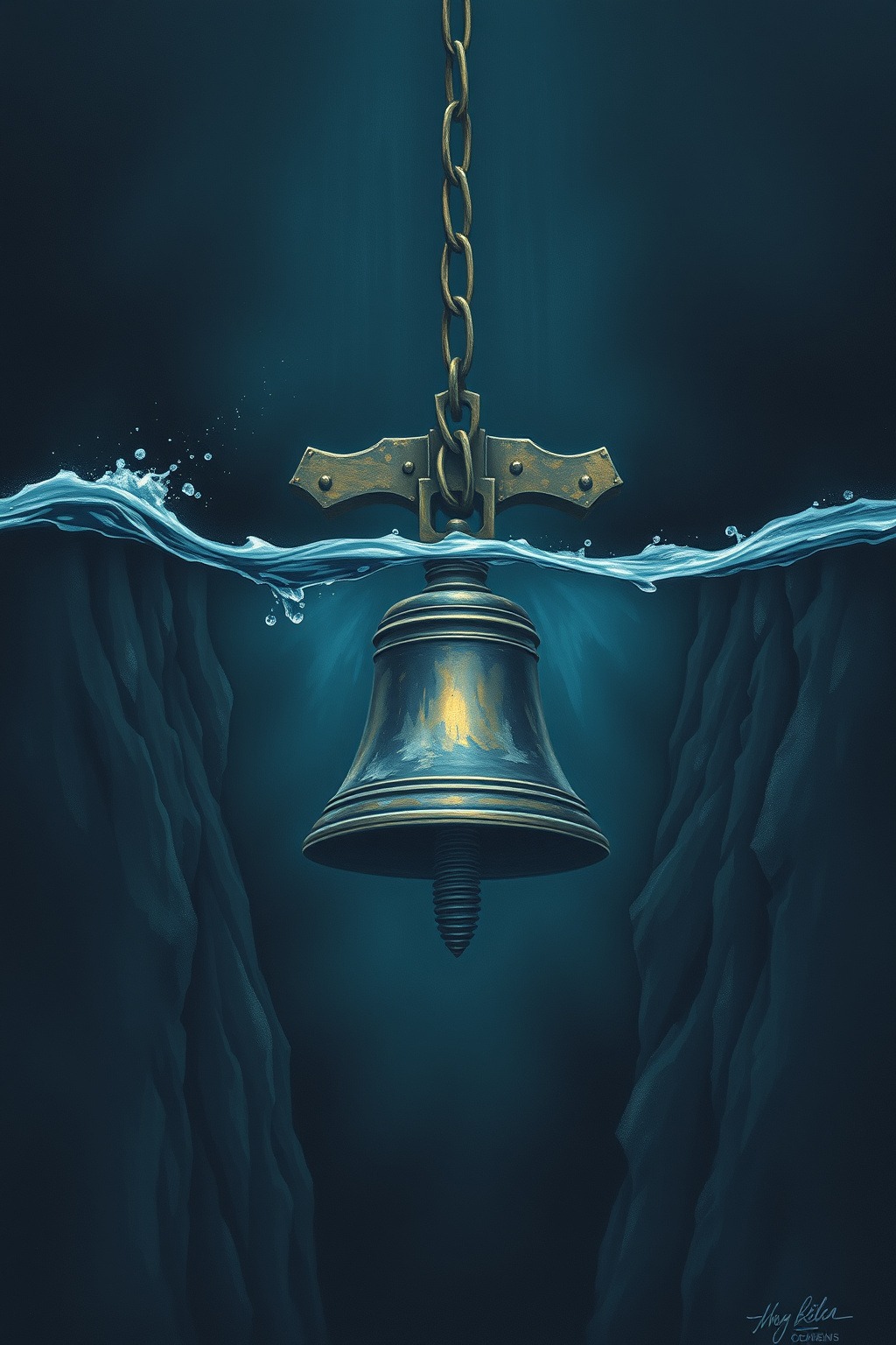 The Bell at the Bottom — Abyssal Relics original art