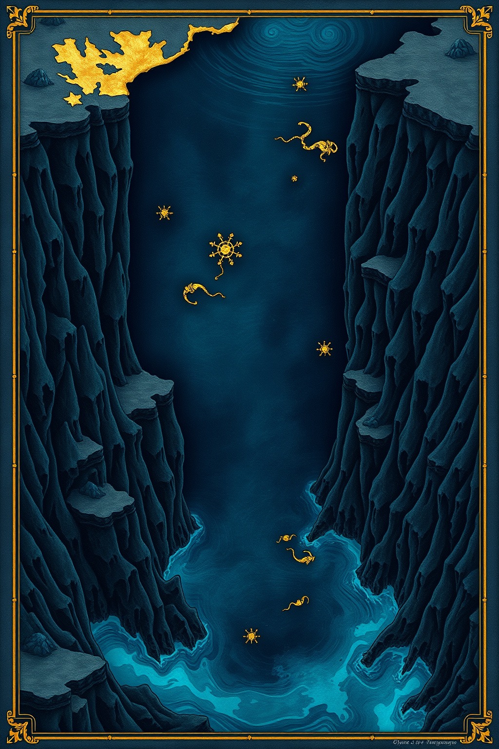 Portolan of the Trench — Abyssal Relics original art
