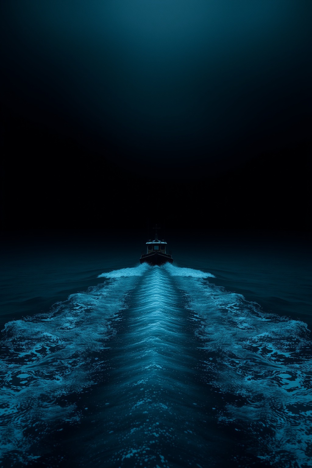 Pilot Boat Wake — Abyssal Relics original art