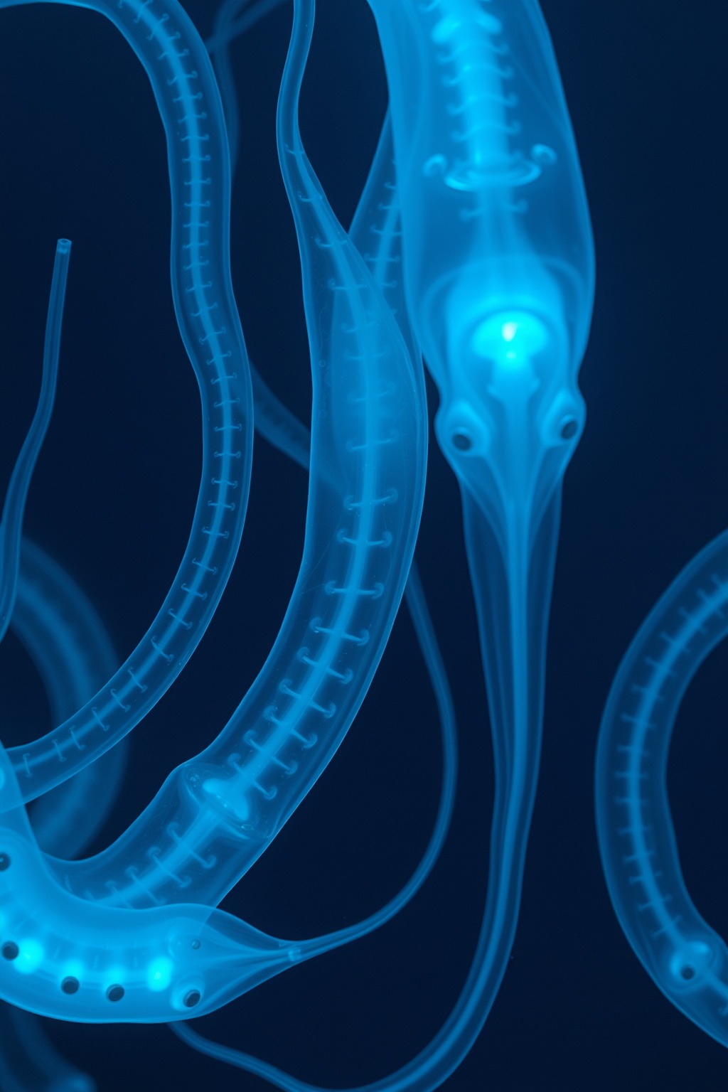 Glass Eel Veil — Abyssal Relics original art