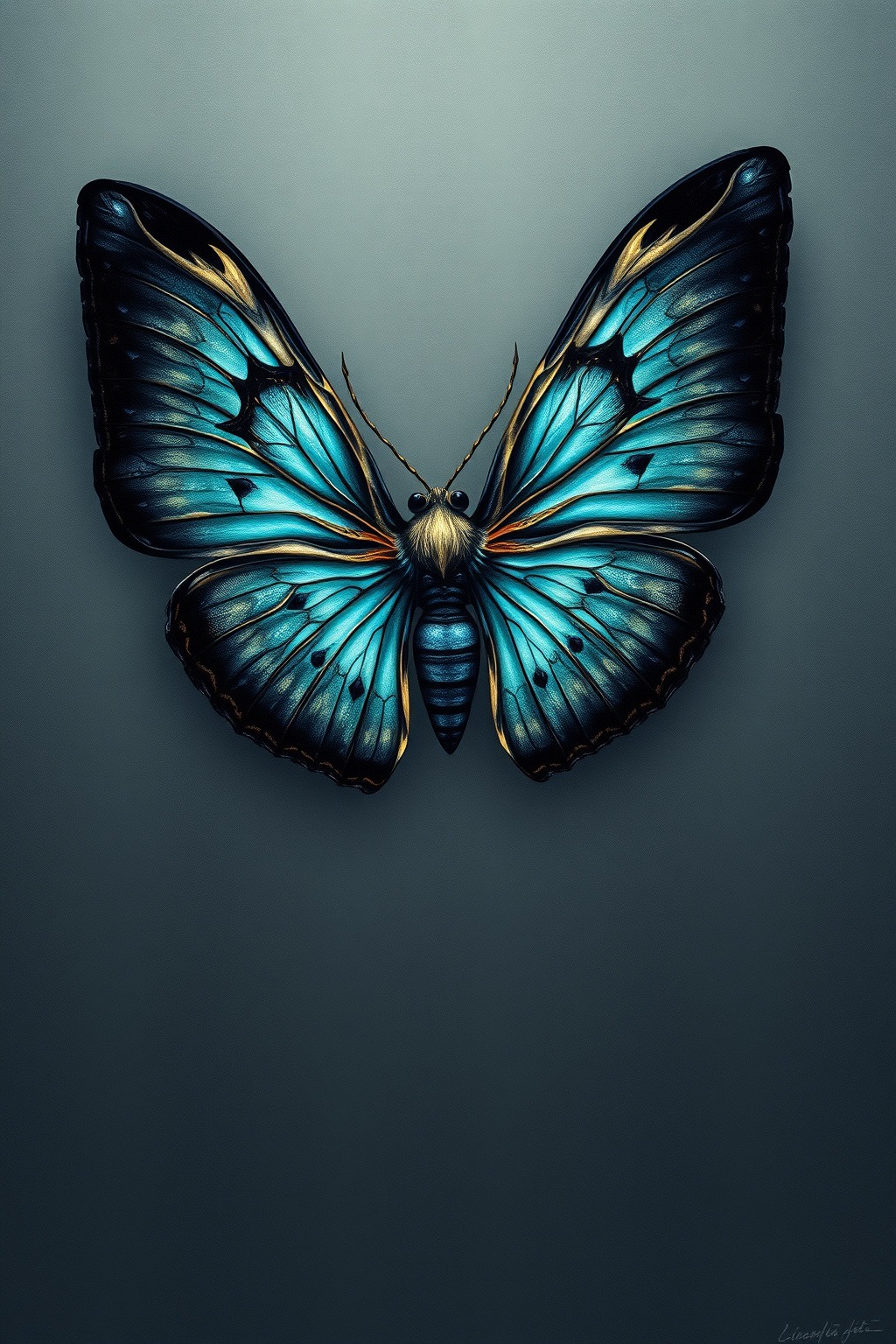 Abyssal Moth — Abyssal Relics original art