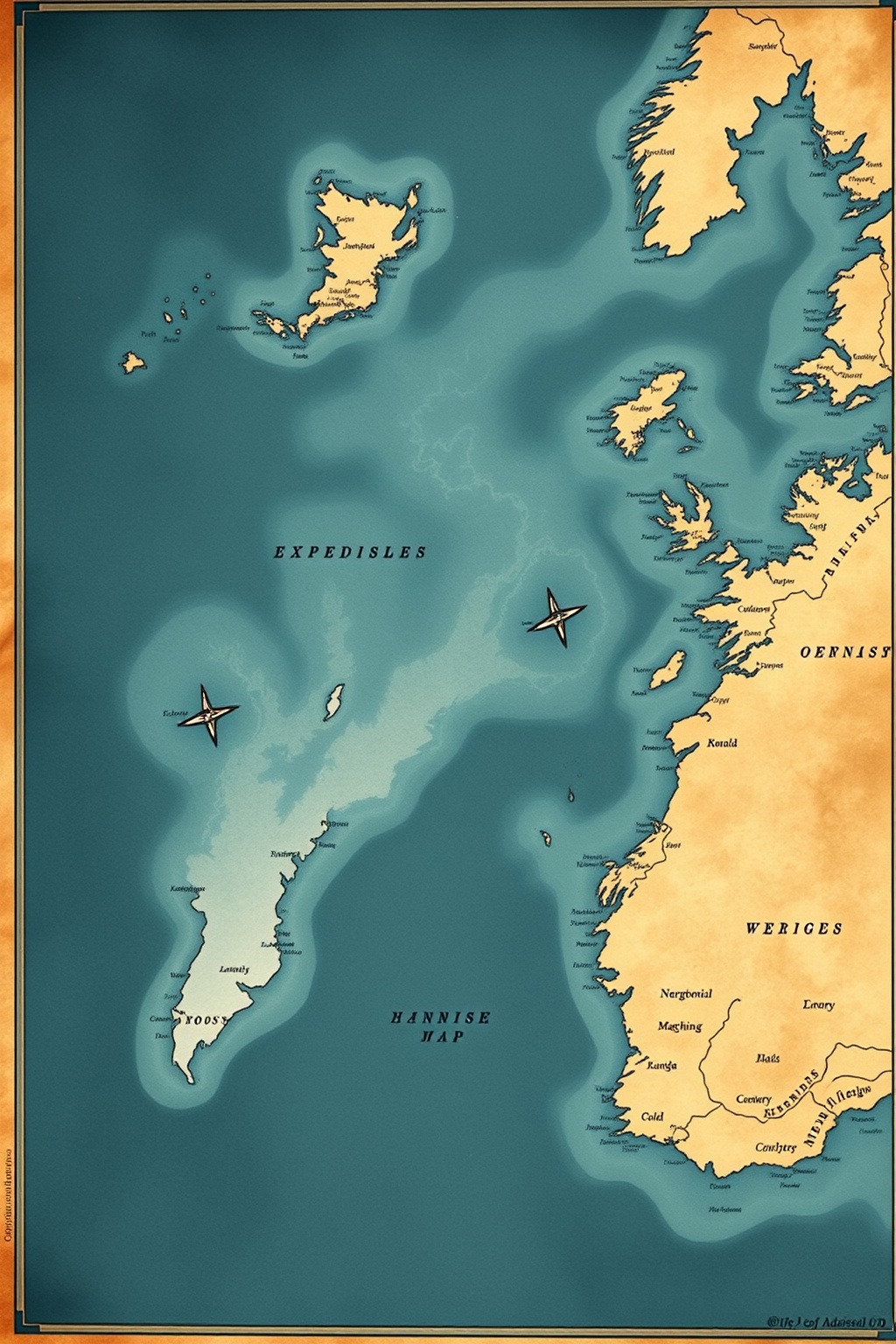 Wreck Map No. 9 2 — Abyssal Relics original art